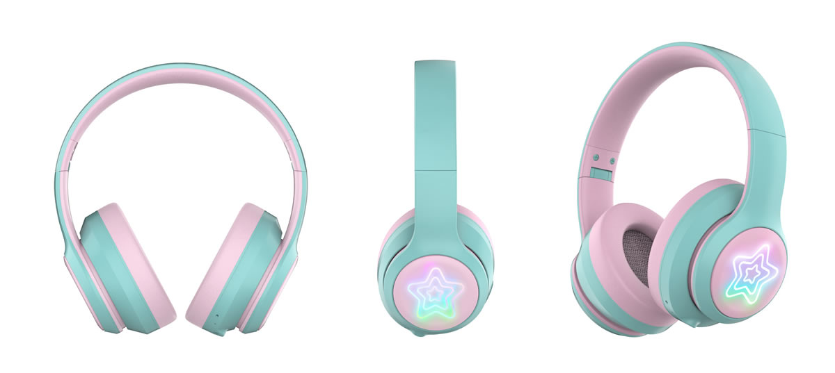 LED wireless headphone